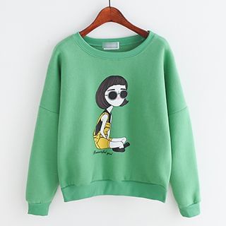 Sunny Day Girl Print Pullover
