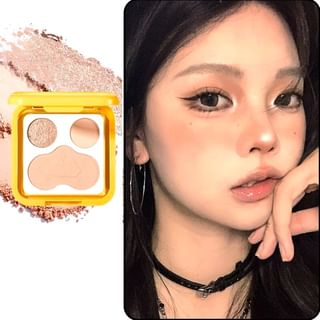 Xixi - A Flip Eye Shadow Blush Palette - #2 Melon Bean #2 Melon Bean