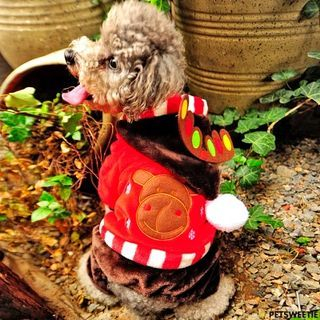 Pet Sweetie Deer Applique Christmas Dog Costume