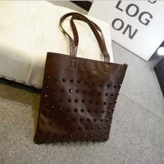 Rosanna Bags Studded Faux Leather Tote