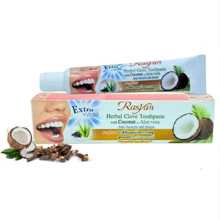 Rasyan - Extra White Herbal Clove Toothpaste With Coconut & Aloe Vera Mini 30G
