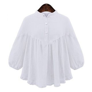 Supernova Ruffle Linen-blend Blouse