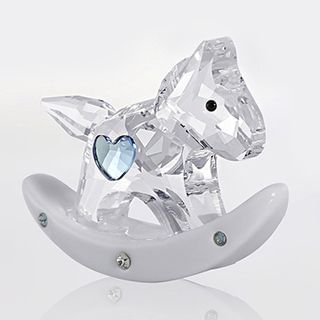 Nanazi Jewelry Crystal Rocking Horse Ornament