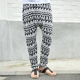 Patterned Baggy Pants