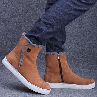 Preppy Boys Faux-Leather Ankle Boots
