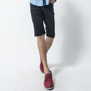 OBI YUAN Plaid Slim-Fit Shorts