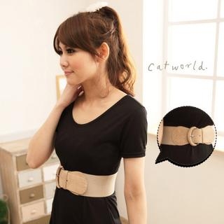 Elasticized Wide Belt