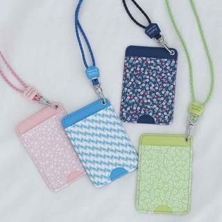 BABOSARANG Patterned Card Holder with Neck Strap