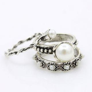 Cheermo Set of 3: Faux Pearl Ring