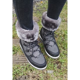 BBORAM Faux-Fur Lined Ankle Boots