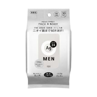 Shiseido - Ag Deo 24 Men Face & Body Sheet No Fragrance - 30 pcs