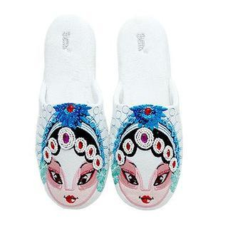 Betta Ladies Chinese Opera Mask Slippers