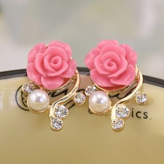 Ciroki Rose Stud Earrings