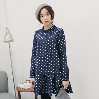 Tokyo Fashion Long-Sleeve Dotted Dress