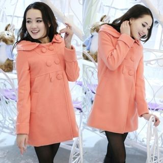 Cobogarden Hooded Woolen Coat