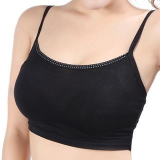 Croix Rhinestone Cropped Camisole