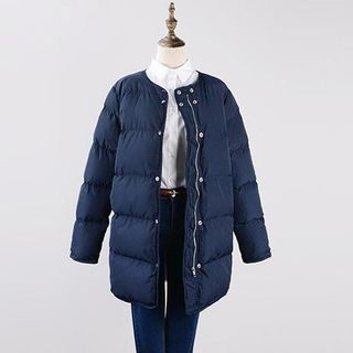 X:Y Plain Padded Coat