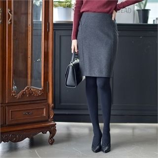 Styleberry Slit-Back Pencil Skirt