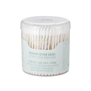 THE FACE SHOP - Premium Cotton Swabs 200pcs 200 pcs