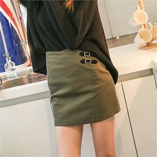 Koo Buckle-Detail Pencil Skirt