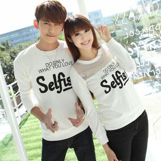 Igsoo Matching Couple Lettering Pullover