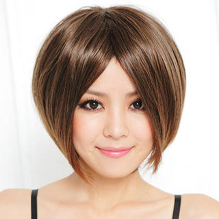 Clair Beauty Short Full Wig - Straight  Caramel - One Size