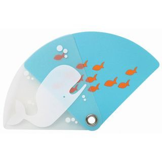 DREAMS Pocket Size Uchiwa (Shaped Fan) (Whale)