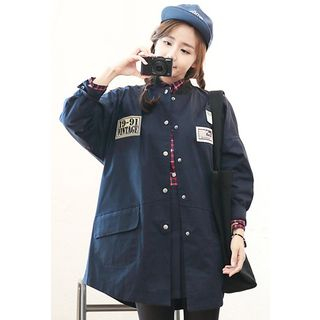 Dalkong Snap-Button Appliqu  Parka