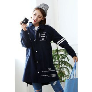 Dalkong Stand-Collar Lettering Parka