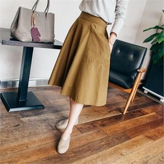 JOAMOM A-Line Midi Skirt