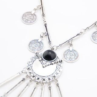 Seirios Coin-Accent Jeweled Necklace