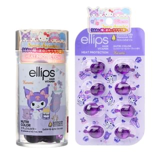 Ellips - Sanrio Kuromi Moroccan Nutri Color Hair Oil 30 Pcs