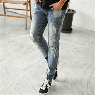 STYLEMAN Distressed Slim-Fit Jeans