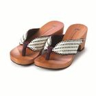 High-Heeled Wood Sandals
