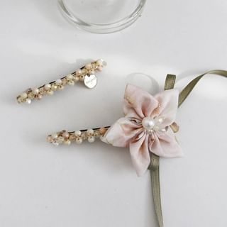 Floral Fabric Hair Clip (Various Designs)