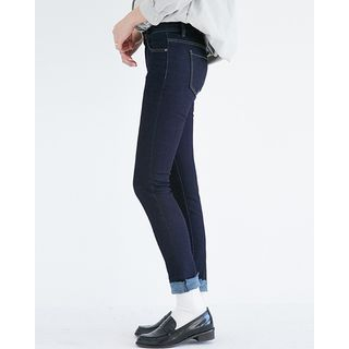 Someday, if Stitched Brushed-Fleece Skinny Jeans