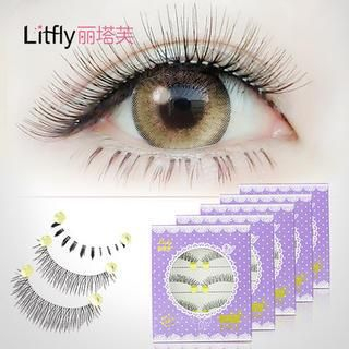 Litfly Eyelash#316 (10 pairs) + #218 (10 pairs) + #015 (Lower Lash) (5 pairs) 25 pairs