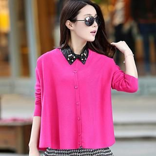 Cotton Candy Loose-Fit Cardigan