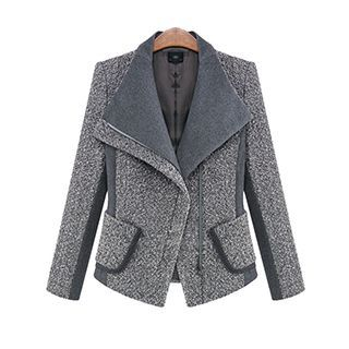 FURIFS Panel Asymmetrical Zip Jacket