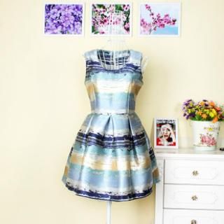 Flore Sleeveless Printed Dress