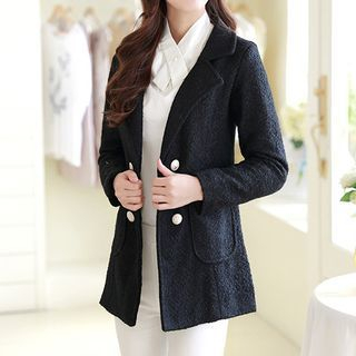 Sayumi Woolen Double Breasted Coat