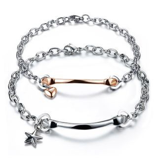Tenri Couple Star Titanium Steel Bracelet