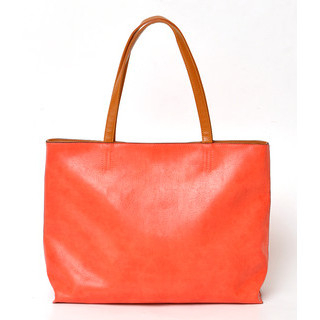 yeswalker Faux Leather Tote Red - One Size