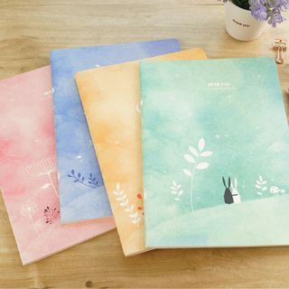 Cute Essentials Print Large Notebook