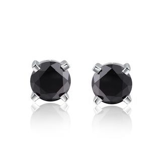 MBLife.com 925 Sterling Silver Black CZ Stud Earrings (5mm) Women Jewelry Gift