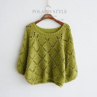 Polaris Pointelle Knit Sweater
