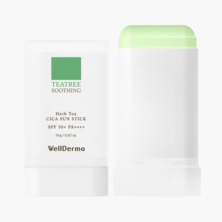 Wellderma - Teatree Herb Tox Cica Sun Stick 19G