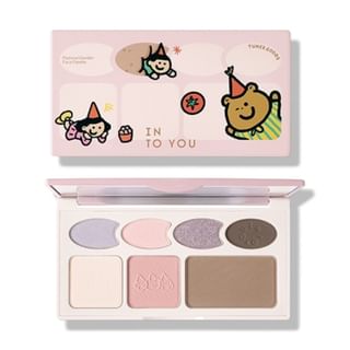 INTO YOU - Pastoral Garden Face Palette TUNEE GOODS Edition - 2 Types #C02 Cool Mist Purple - 9g
