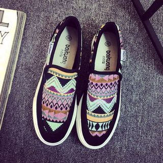 Solejoy Patterned Slip-Ons