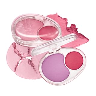 Fwee - Mellow Dual Blusher - 12 Colors #Rd01 Follow Me